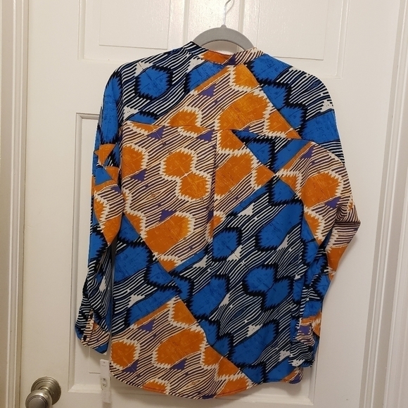 NWT Aqua Multicolored High/Low Blouse - Small, colorful blouse - Picture 9 of 9